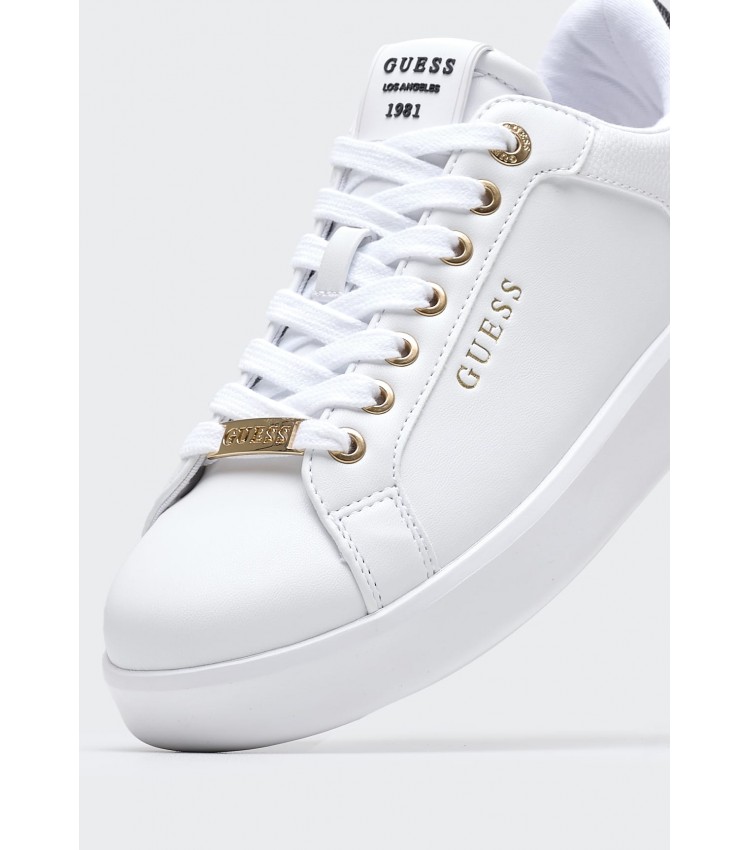 Women Casual Shoes Roki2 White ECOleather Guess