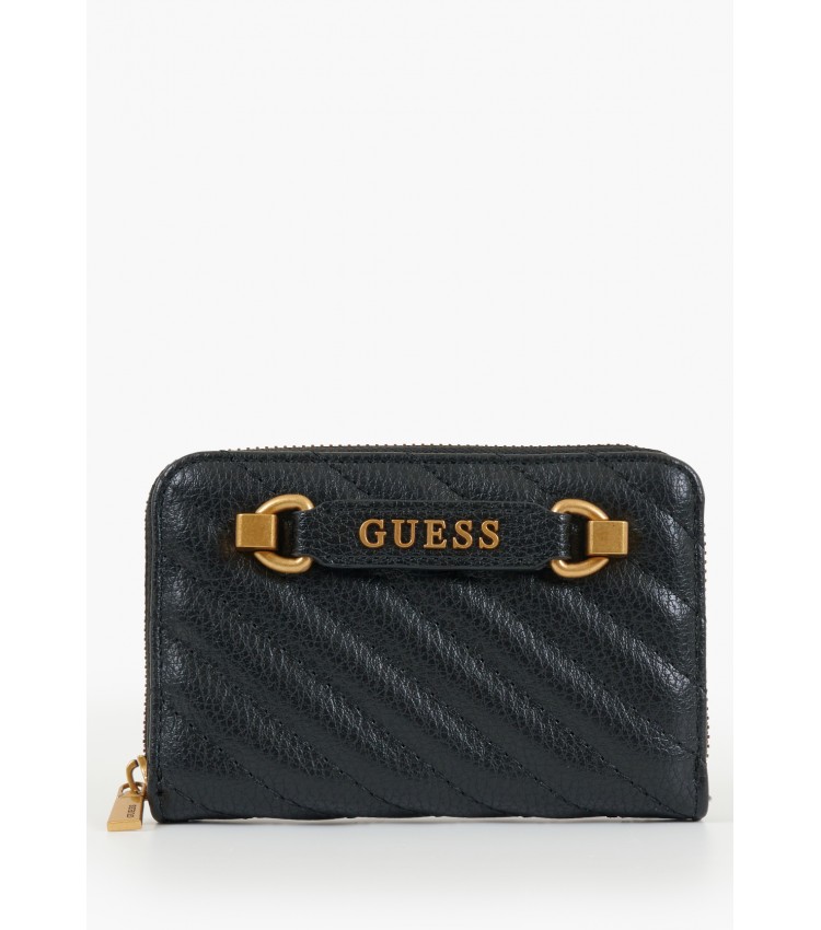 Γυναικεία Πορτοφόλια Sela.Slg Μαύρο ECOleather Guess