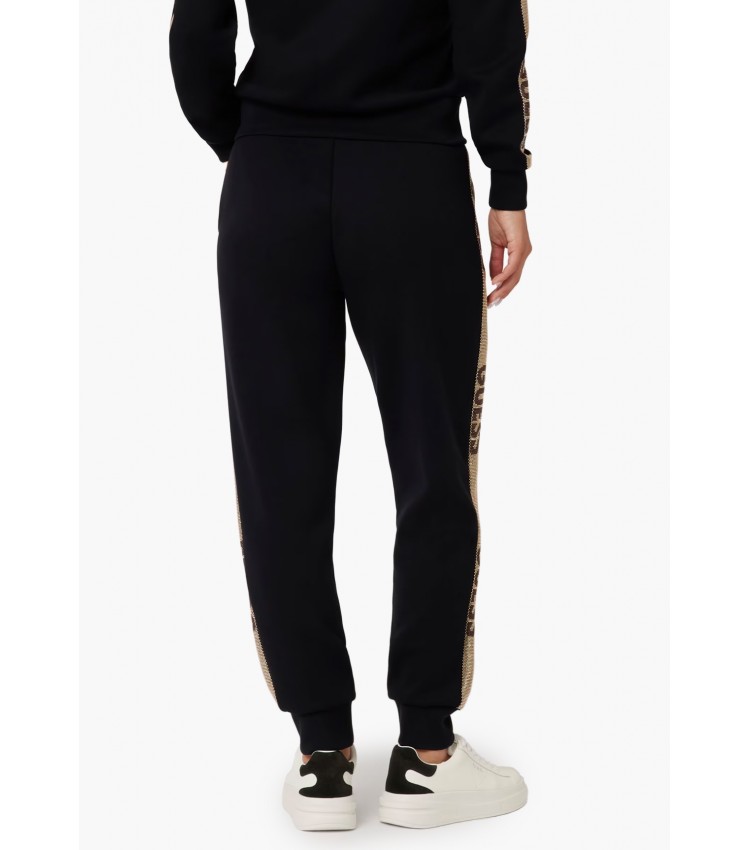 Γυναικεία Παντελόνια Stud.Sweatpant Μαύρο Πολυεστέρα Guess