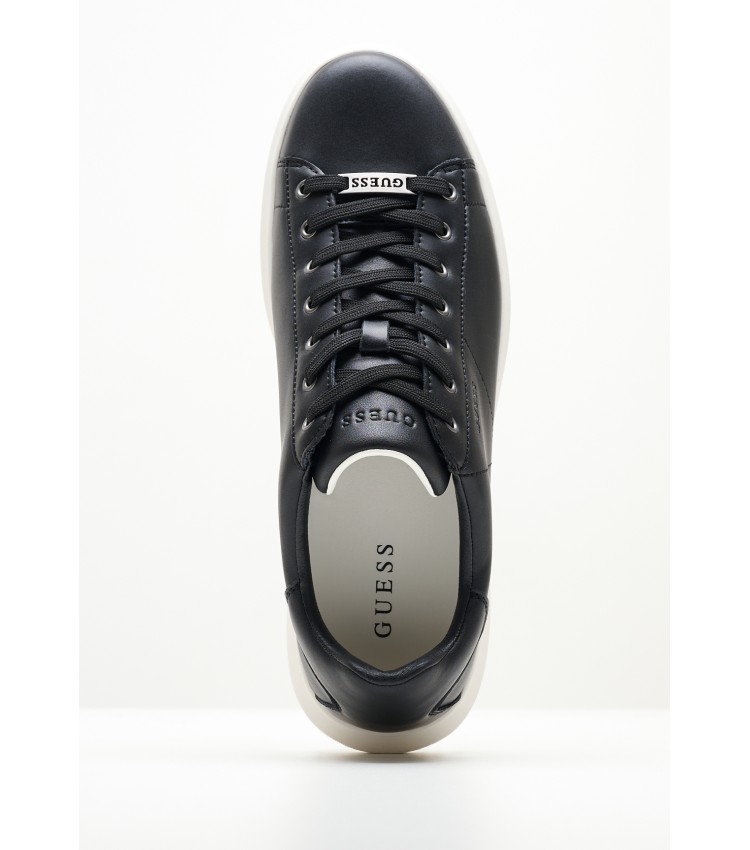 Men Casual Shoes Vibo.24 Black Leather Guess