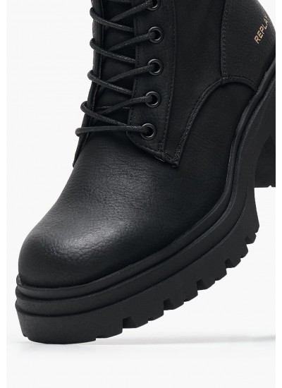 Women Boots Marty.Ry Black ECOleather Replay