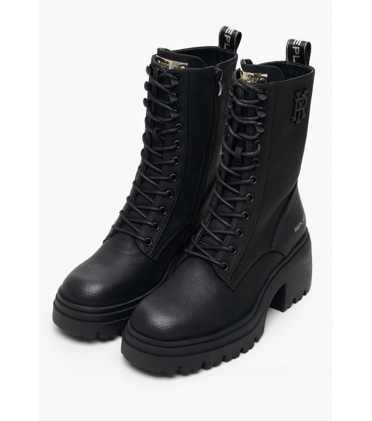 Women Boots Marty.Ry Black ECOleather Replay