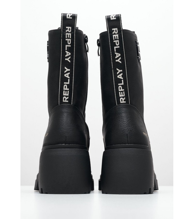 Women Boots Marty.Ry Black ECOleather Replay