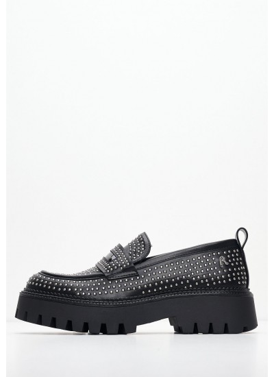 Γυναικεία Μοκασίνια Numb.Studded Μαύρο ECOleather Replay