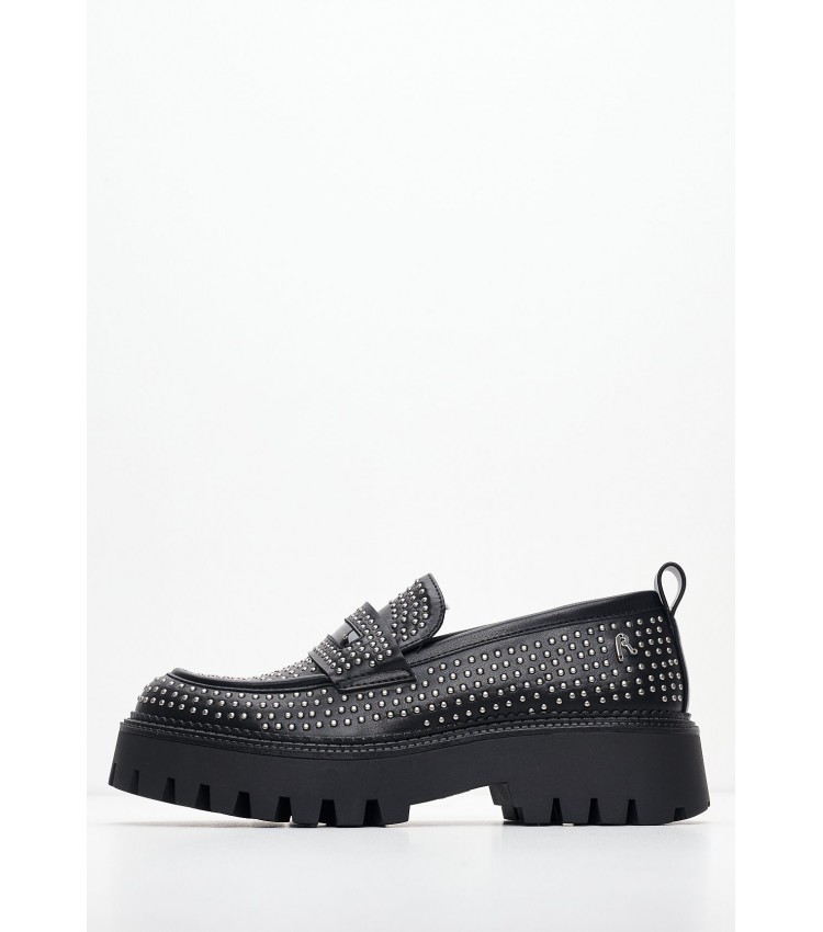 Γυναικεία Μοκασίνια Numb.Studded Μαύρο ECOleather Replay