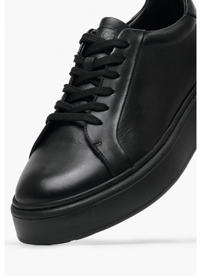 Men Casual Shoes 50308 Black Leather Vice