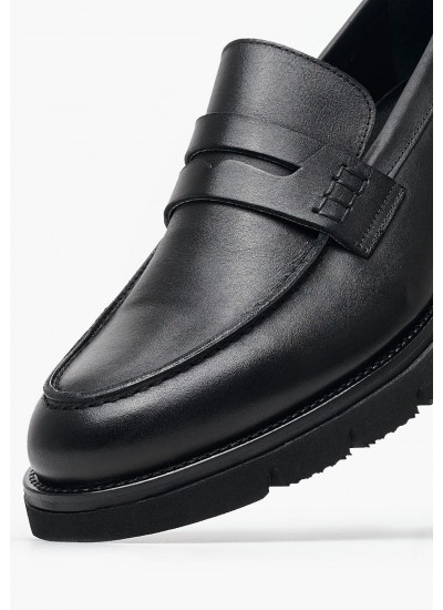 Men Moccasins 50402 Black Leather Vice