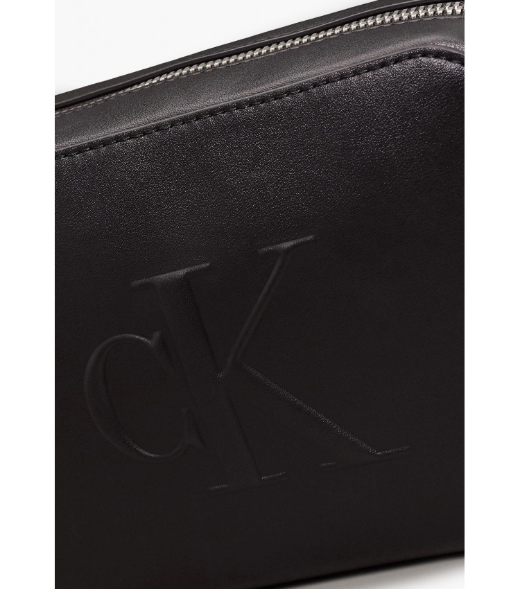 Γυναικείες Τσάντες Bag.Deboss Μαύρο ECOleather Calvin Klein