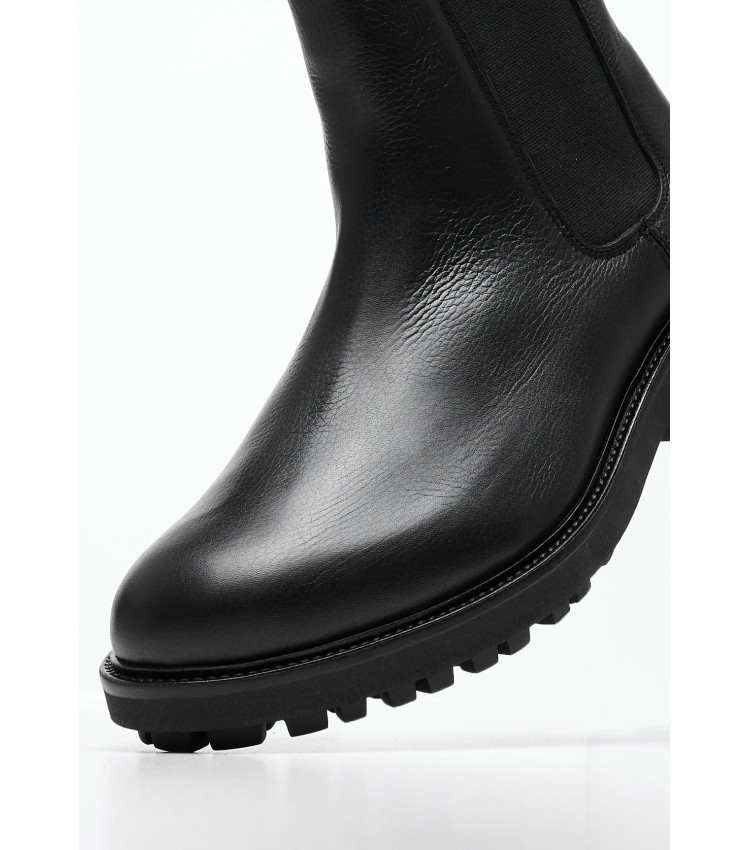 Men Boots Chelsea.Pb Black Leather Calvin Klein