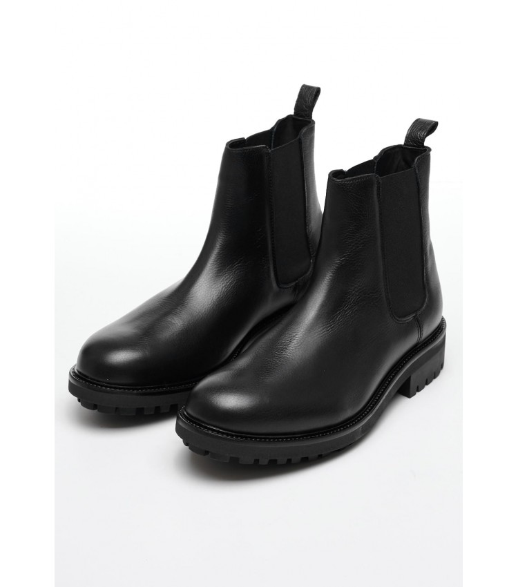 Men Boots Chelsea.Pb Black Leather Calvin Klein