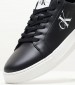 Men Casual Shoes Chunky.Cupsole.B Black Leather Calvin Klein