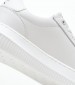 Women Casual Shoes Chunky.Cupsole.Wn White Leather Calvin Klein