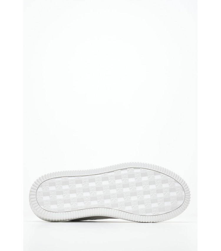 Γυναικεία Παπούτσια Casual Chunky.Cupsole.Wn Άσπρο Δέρμα Calvin Klein