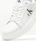 Women Casual Shoes Chunky.Cupsole24.N White Leather Calvin Klein