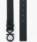 Men Belts Ck.Metal Black Leather Calvin Klein