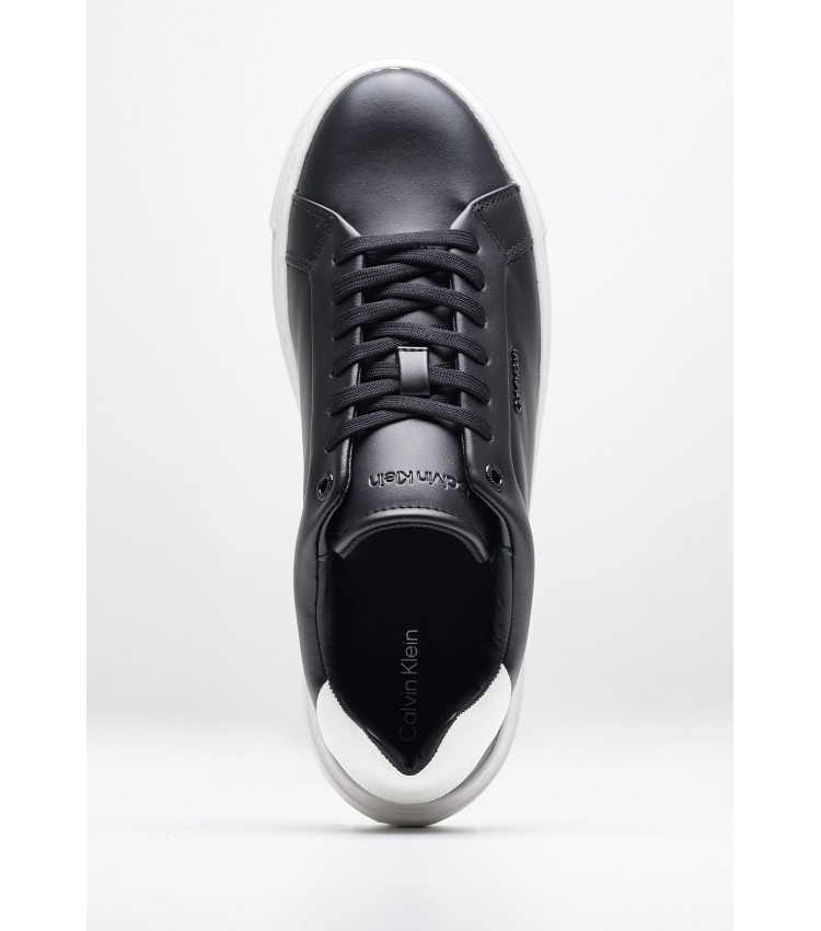 Γυναικεία Παπούτσια Casual Cupsole.Up.B Μαύρο Δέρμα Calvin Klein