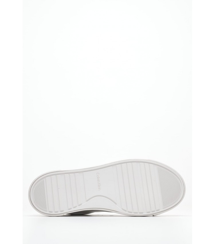 Γυναικεία Παπούτσια Casual Cupsole.Up Άσπρο Δέρμα Calvin Klein