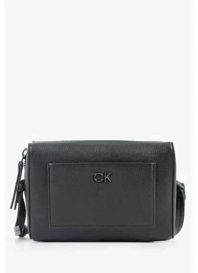 Women Bags Daily.Camera Black ECOleather Calvin Klein