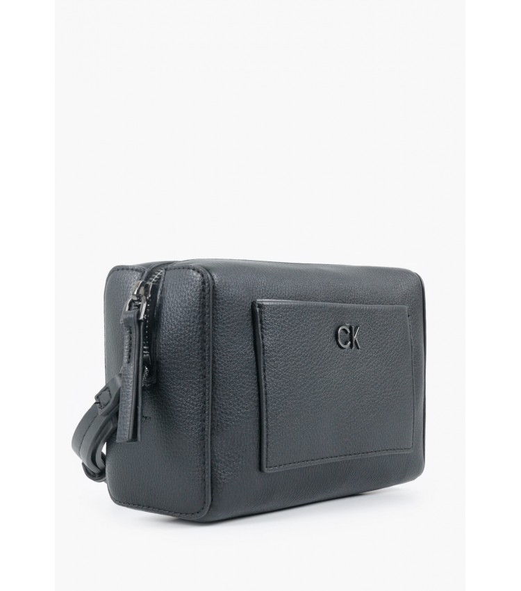 Women Bags Daily.Camera Black ECOleather Calvin Klein