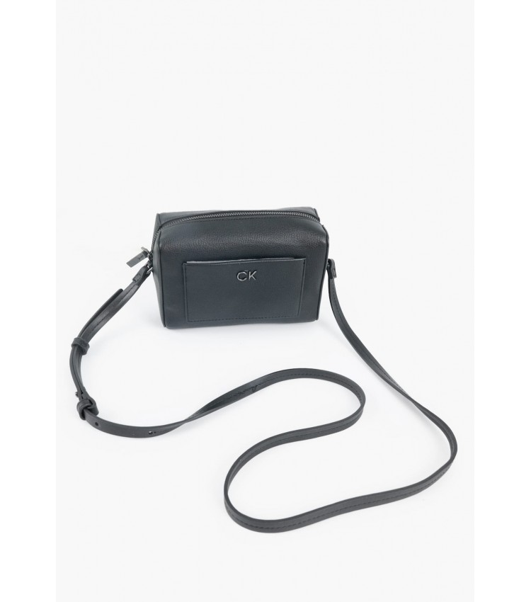 Women Bags Daily.Camera Black ECOleather Calvin Klein