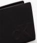 Men Wallets Emboss.Bif Black Leather Calvin Klein