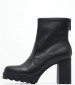 Women Boots Heel.Zip Black ECOleather Calvin Klein