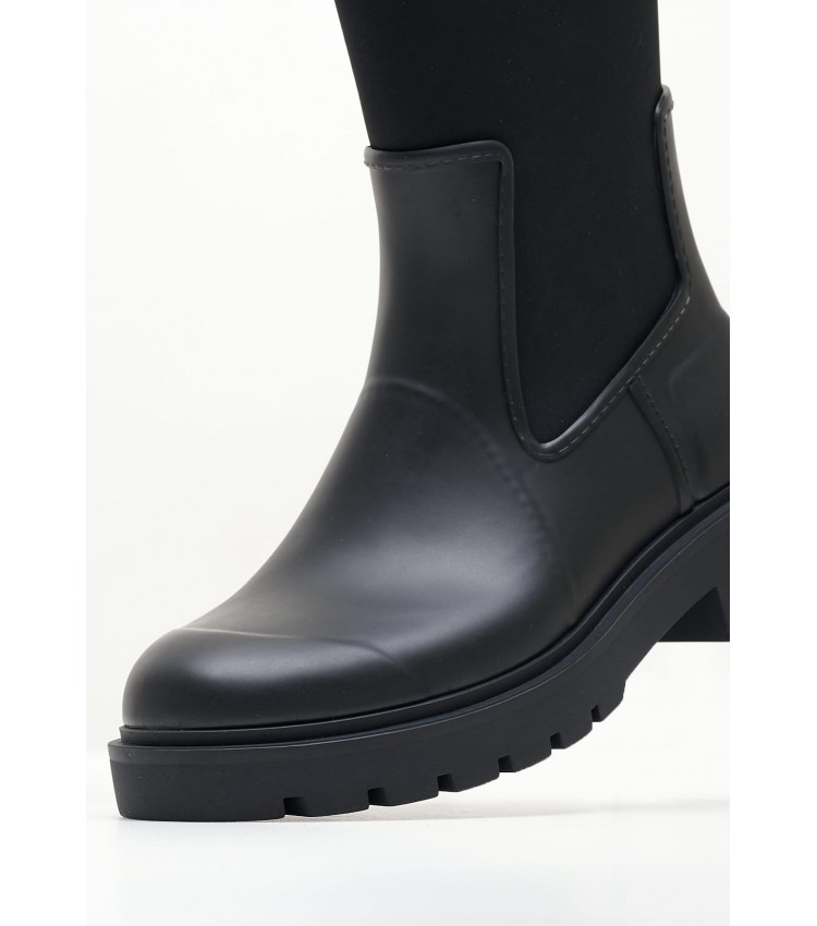 Γυναικείες Μπότες High.Rainboot Μαύρο ECOleather Calvin Klein