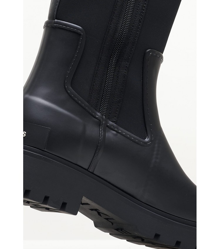 Γυναικείες Μπότες High.Rainboot Μαύρο ECOleather Calvin Klein