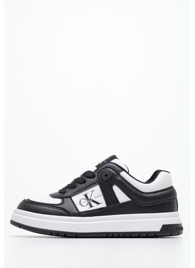 Παιδικά Παπούτσια Casual Kd.Sneaker Μαύρο ECOleather Calvin Klein