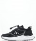 Παιδικά Παπούτσια Casual Laceup.Ck Μαύρο ECOleather Calvin Klein