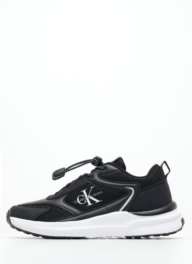 Kids Casual Shoes Laceup.Ck Black ECOleather mortoglou.gr eshop