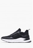 Men Casual Shoes Laceup.Knit Black Fabric Calvin Klein