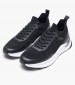 Men Casual Shoes Laceup.Knit Black Fabric Calvin Klein