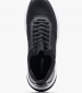 Men Casual Shoes Laceup.Knit Black Fabric Calvin Klein