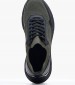 Men Casual Shoes Laceup.Knit Olive Fabric Calvin Klein