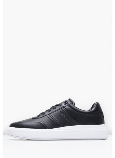 Men Casual Shoes Low.Hf Black Leather Calvin Klein