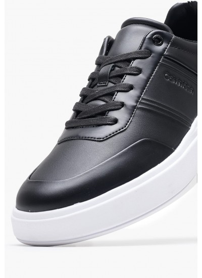 Men Casual Shoes Low.Hf Black Leather Calvin Klein