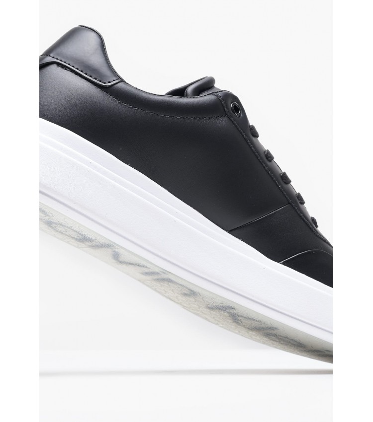 Men Casual Shoes Low.Hf Black Leather Calvin Klein