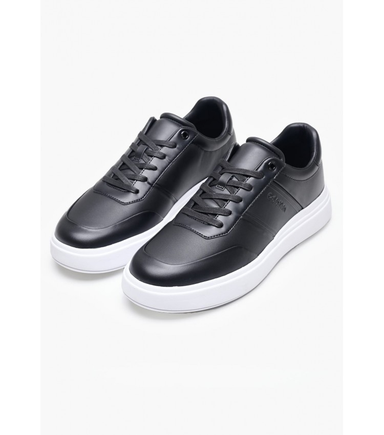 Men Casual Shoes Low.Hf Black Leather Calvin Klein