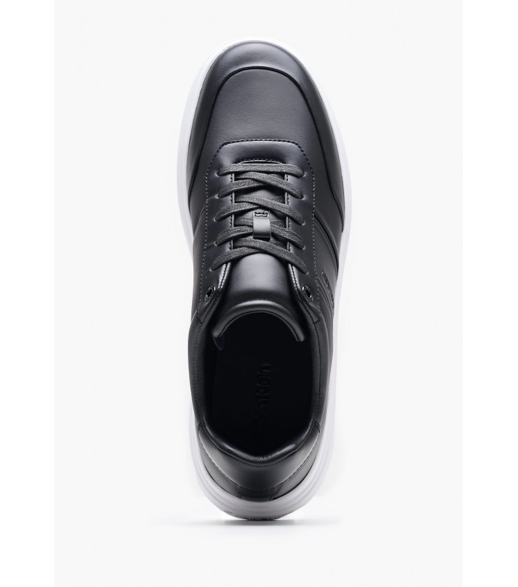 Men Casual Shoes Low.Hf Black Leather Calvin Klein