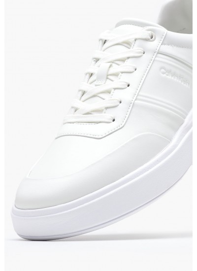 Men Casual Shoes Low.Hf White Leather Calvin Klein