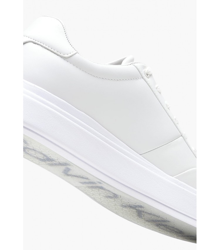 Men Casual Shoes Low.Hf White Leather Calvin Klein