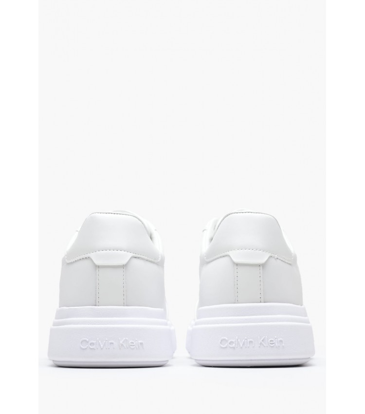 Men Casual Shoes Low.Hf White Leather Calvin Klein