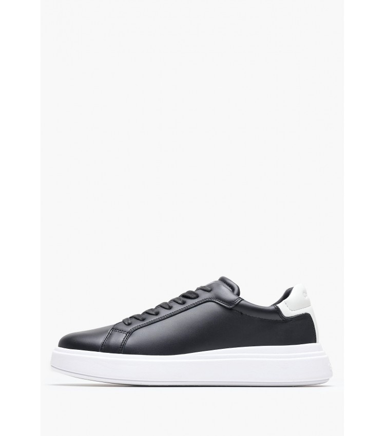 Men Casual Shoes Low.Lth Black Leather Calvin Klein