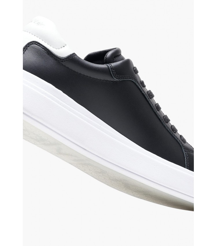 Men Casual Shoes Low.Lth Black Leather Calvin Klein