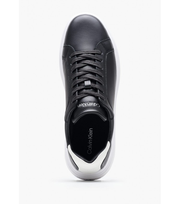 Men Casual Shoes Low.Lth Black Leather Calvin Klein