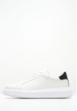 Men Casual Shoes Low.Lth White Leather Calvin Klein