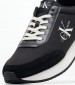 Men Casual Shoes Low.Mtl Black Fabric Calvin Klein