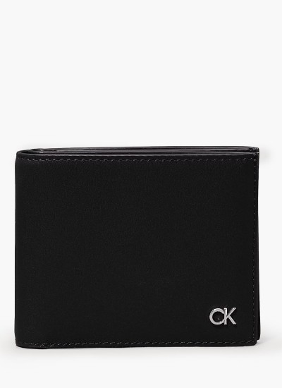 Ανδρικά Κασκόλ Dark.Jacquard Μαύρο Μαλλί Calvin Klein