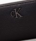 Women Wallets Min.Zip Black ECOleather Calvin Klein